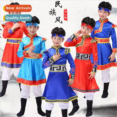 Childrens permance clothing minory costumes Mongolian boys M