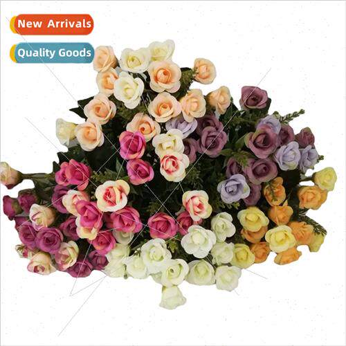 Fake Flowers Mini Roses Christmas Decoration Fake Pod Weddin
