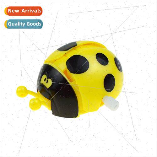 Winding up yellow ladybug model wind-up ladybug toy Christma图片