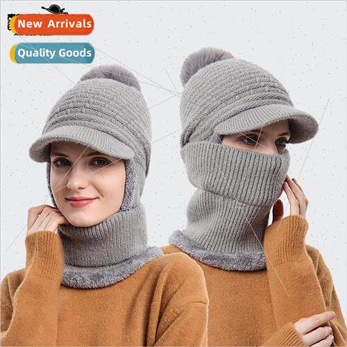 9889 new hat scarf onePCS hat winter warm cycling wool cap o