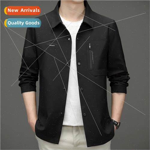Lapel jacket jacket men spring fall thin fashion middle-aged