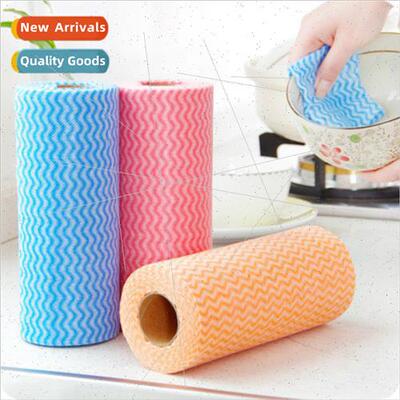 Home cleaning tearable roll wipes/dashed wipes woven wipes 2