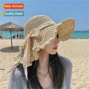 straw hat children Handmade hollow crochet summer Jap knting