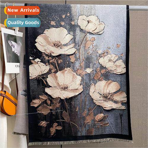Korean  fashion imation cashmere scarf female fall winter th