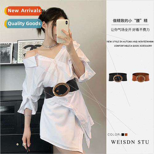 Merad color belt decoration American retro round ring buckle