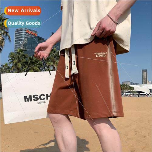 Men shorts 2023 summer new tide thin loose outside wear beac