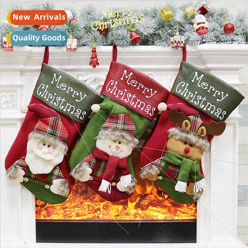 New Christmas socks gift bags Christmas decorations large up