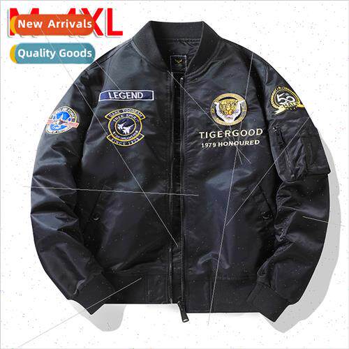 Spring fall winter air ce ma1 pilot jacket men tiger embroid