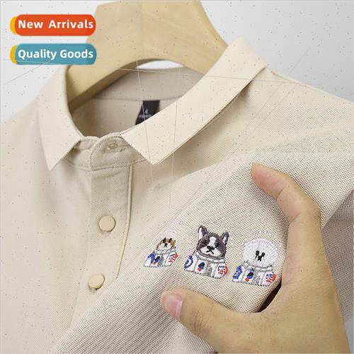 ght luxury youth male light business POLO shirt loose nd men