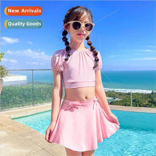 Swimsu girls cute baby spl two-piece dress girls 3-7 years o