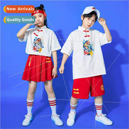 June 1 childrens permance costumes Chinese  koi short-sleeve