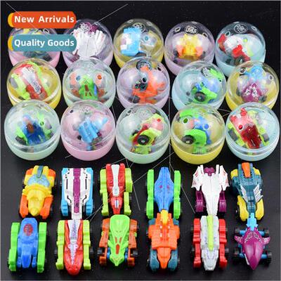 12 Dinosaur Transmer Car Into Macaron Color Twister Ball Ova