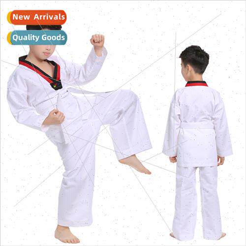 Practice clothes children spring and fall adult taekwondo cl
