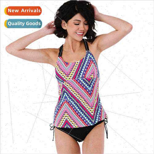 New Europe swimsu ladies new printing one piece big size top