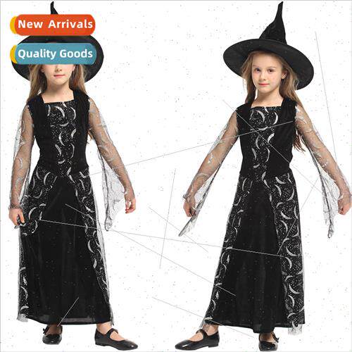 Halloween Cosplay Costumes Childrens Magic Wch Clothes Ponch