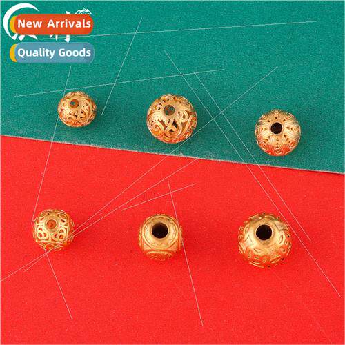 Blessing round beads through hole handmade diy beading acces