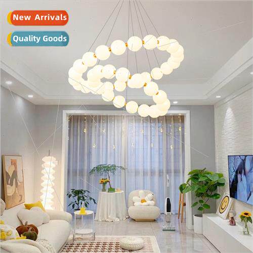 Scandinavian light luxury magic bean chandelier round dining
