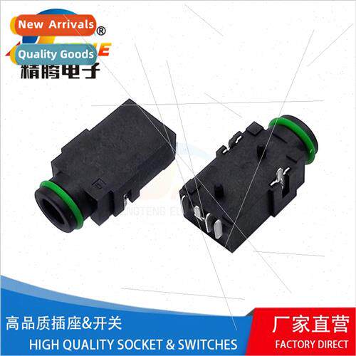 Horizontal waterproheadphone jack/IPX7 right-angle headphone