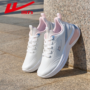 回力运动鞋女鞋2026春季新款轻便软底防泼水皮面跑步鞋减震休闲鞋
