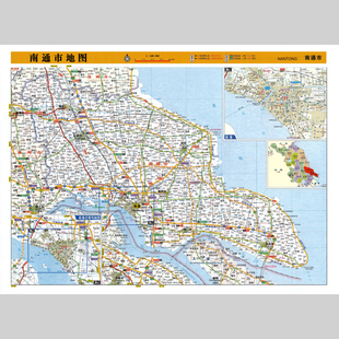 南通市地图电子版设计素材文件