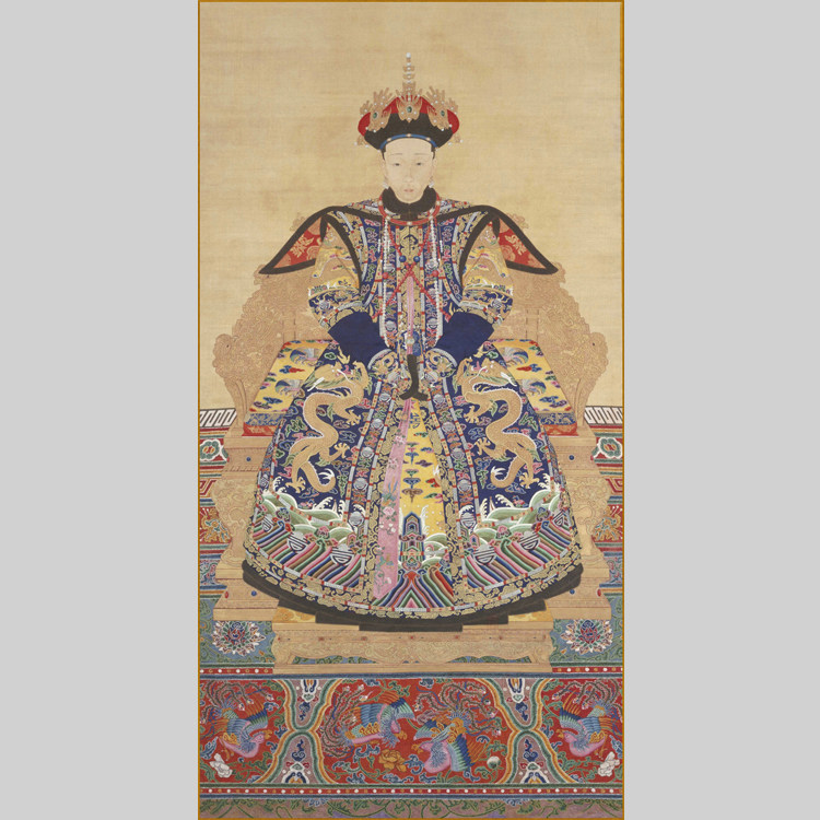 孝仪纯皇后朝服像(乾隆帝皇后)电子版设计素材文件