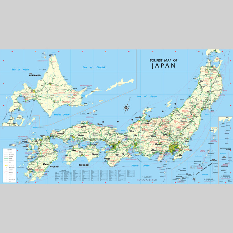 日本旅游地图电子版设计素材文件设计素材/源文件