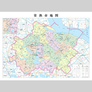 常熟市地图电子版设计素材文件