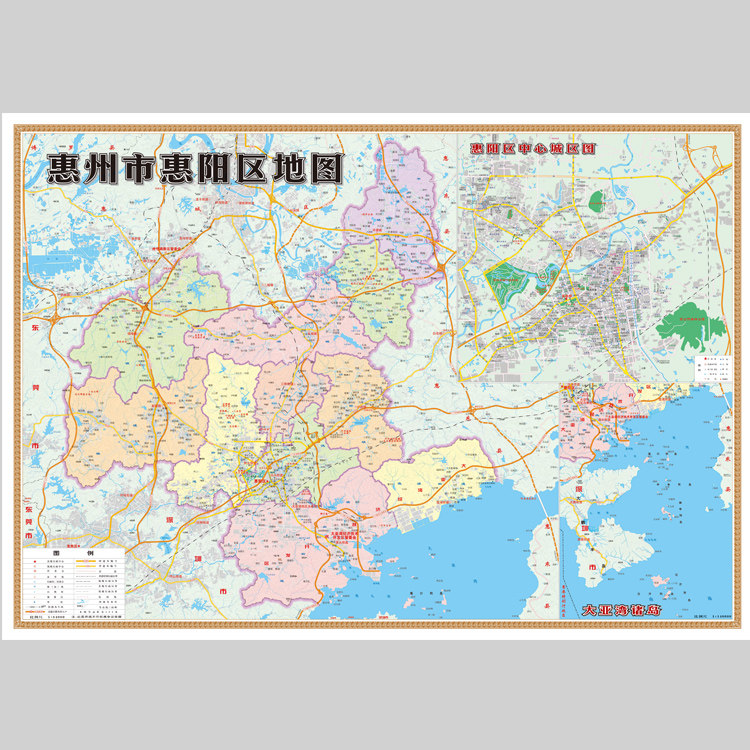 惠州市惠阳区地图电子版设计素材文件