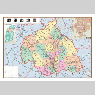原平市地图电子版设计素材文件