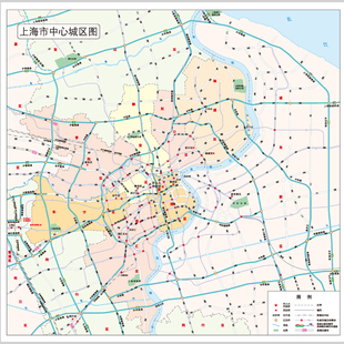 上海市城区地图电子版设计素材文件