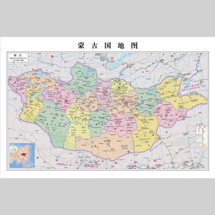 蒙古国地图电子版设计素材文件