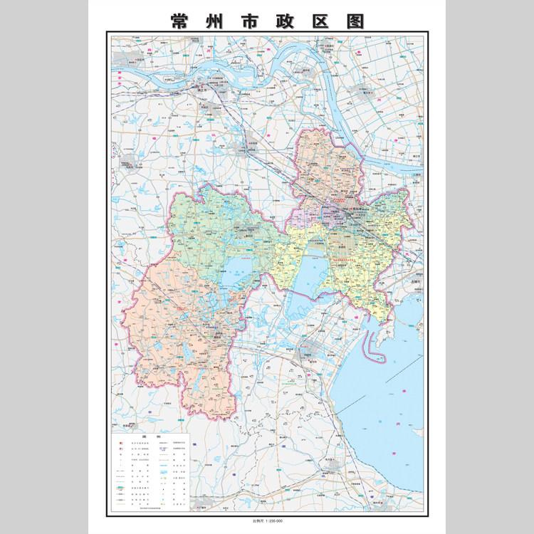 常州市地图电子版设计素材文件