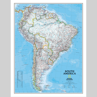 南美洲地图电子版设计素材文件