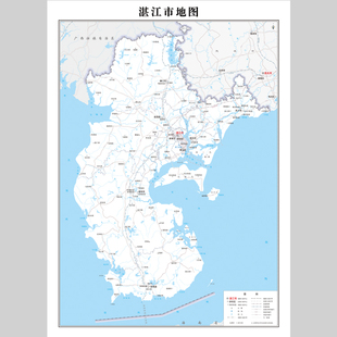 湛江市地图电子版素材文件