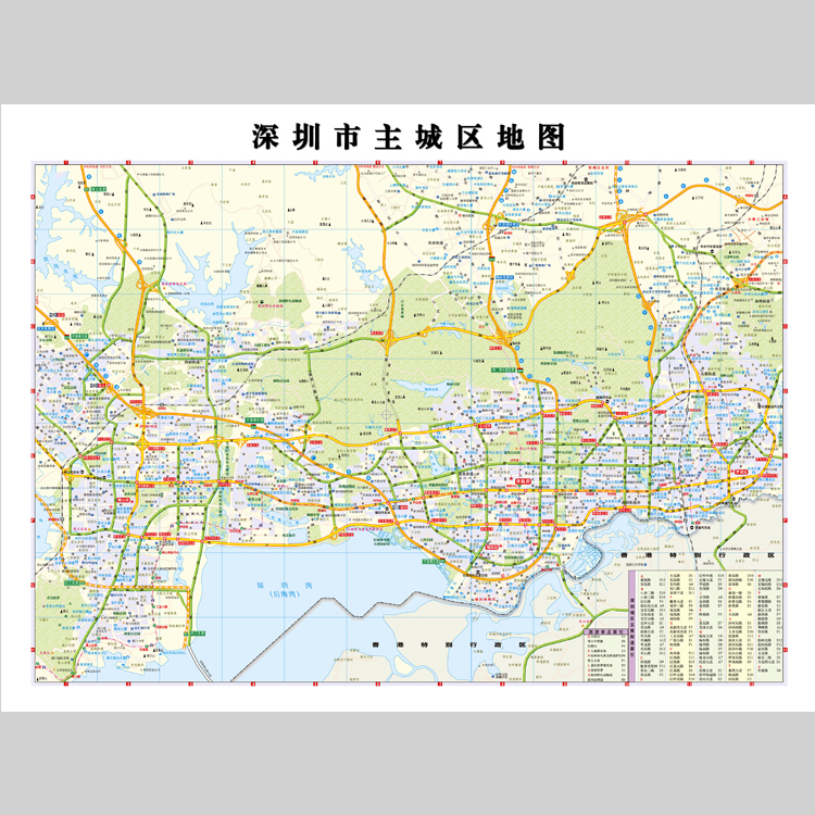 深圳市城区地图电子版设计素材文件 商务/设计服务 设计素材/源文件 原图主图