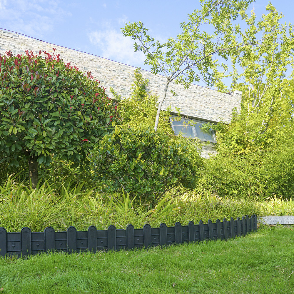 户外绿化花园围栏庭院别墅塑料栅栏篱笆花园绿化挡土板菜园小围挡