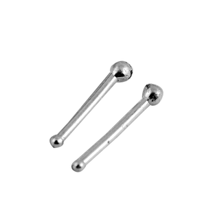 999纯银耳钉女纯手工简约耳针养耳洞耳棒耳棍迷你小耳骨钉足银