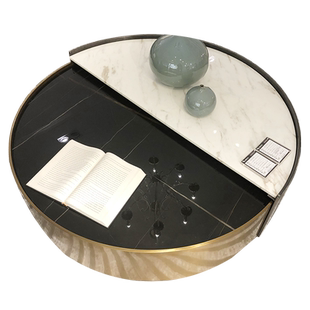 COOMO楷模家具好莱坞-丹妮尔转角沙发  赫罗纳茶几意式现代简约