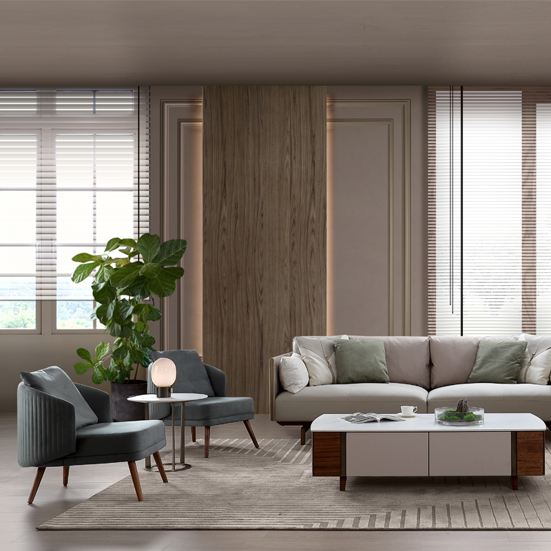 coomo楷模家具斯托休闲椅胡桃木