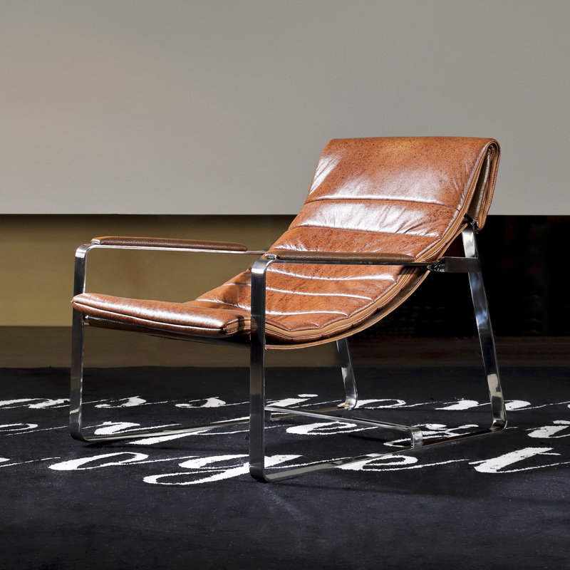 楷模 大普-dc25威利扶手躺椅现代轻奢头层牛皮躺椅