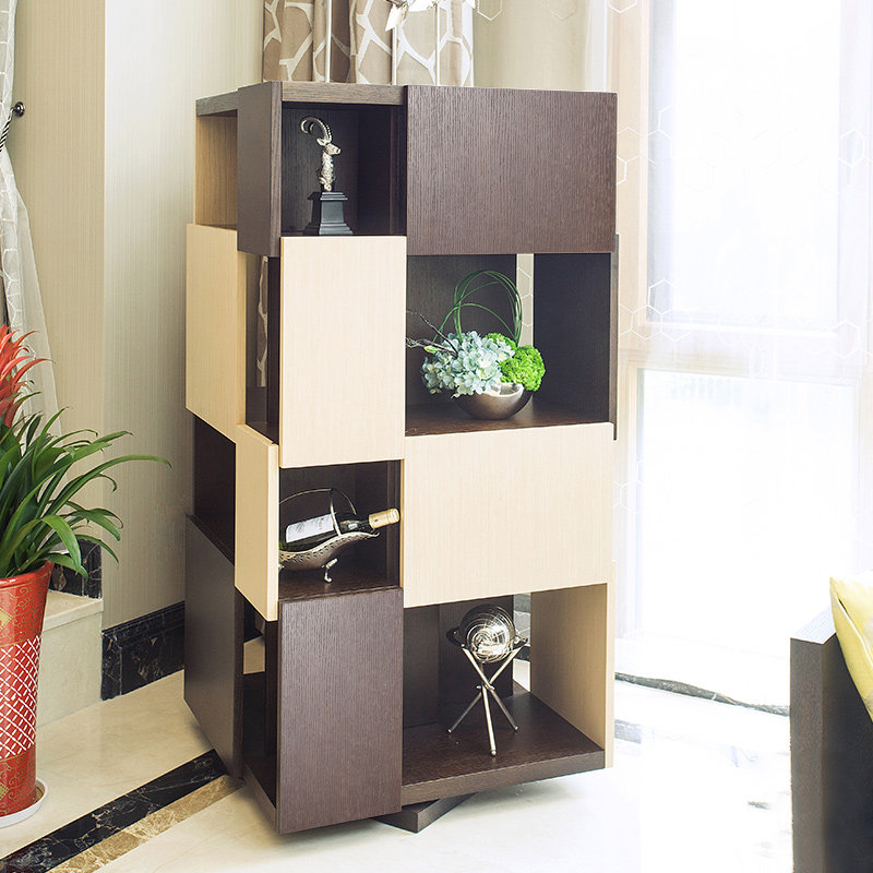 楷模 大普-dg16转动书柜黑橡木现代功能t