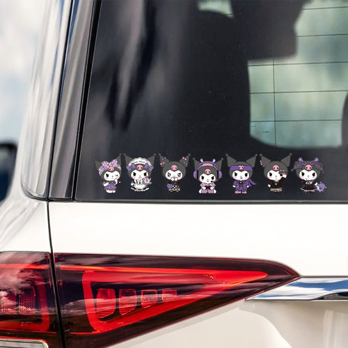 库洛米可爱装饰反光汽车贴纸