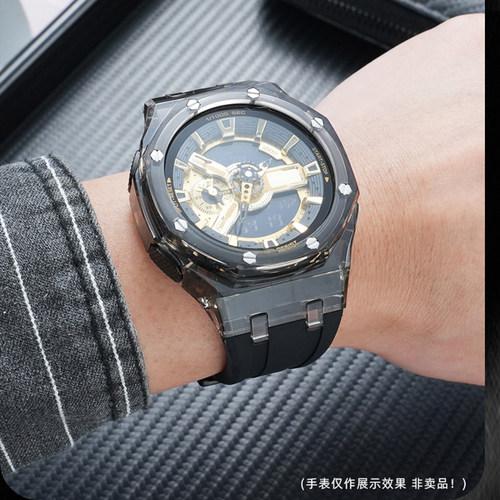 适配卡西欧G-SHOCK黑金表壳表带