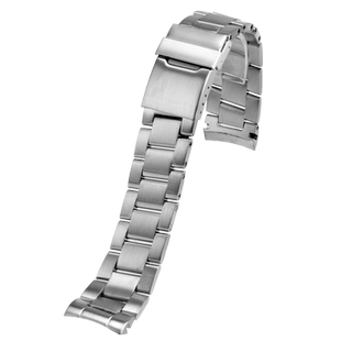 适用百年灵复仇者金属表带钢带超级海洋实心不锈钢弧口表链22mm