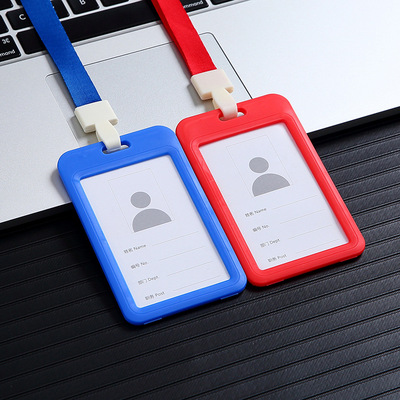 Work badge badge holder with lanyard card holder work card