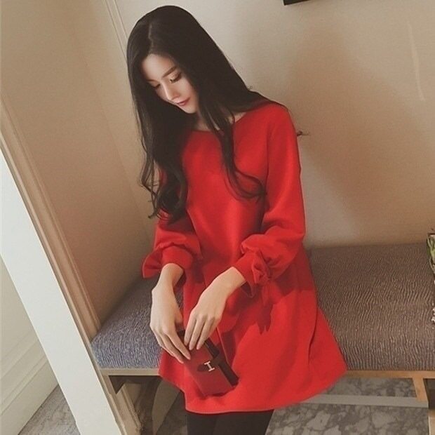 [懿嘉店铺连衣裙]孕妇春装套装时尚款新款t恤外出潮妈中月销量0件仅售37.52元