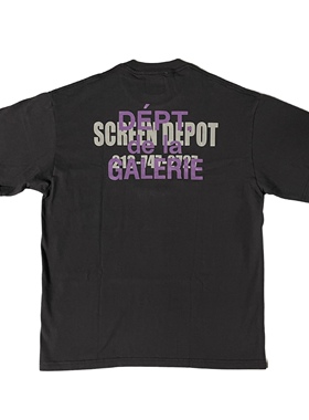 GALLERY DEPT SCREEN DEPOT Vintage 复古印花G字母短袖T恤潮男女