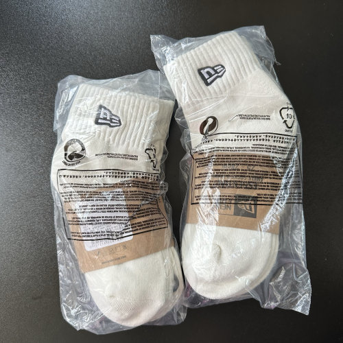 New Socks 尾单一包三双 纯棉运动毛巾底中筒棉袜 潮男女