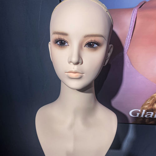 仿真亚洲美女化妆发型模特头