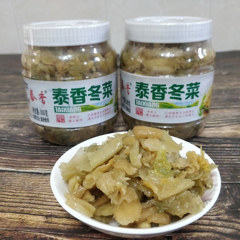 华清冬菜咸菜下饭酱菜海鲜粥配菜酱菜煲汤炒菜调味腌白菜500g罐装